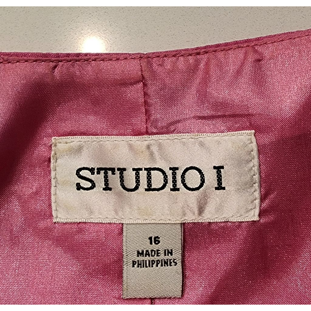 Y2K Studio I 2-Pc Floral Dress & Pink Bolero Shrug Jacket Set Size 12 - Picture 13 of 14